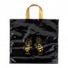 Geschenktasche 2×1 kg (schwarz, goldene Bienen) - Pack 25 u.