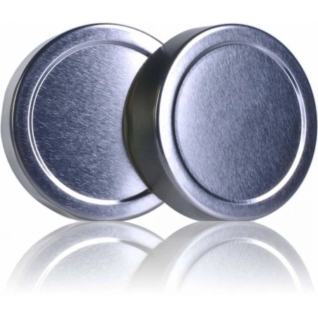 Silver lid for high-mouth TO 70mm Caps and closures