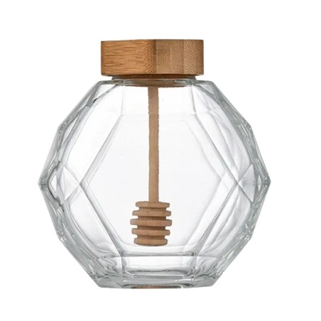 Premium Glass jar Diamond® 500g honey Honey Crystal Jars