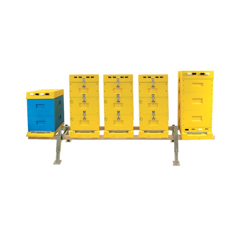 Suporte para Colmeias com Vigas de Madeira