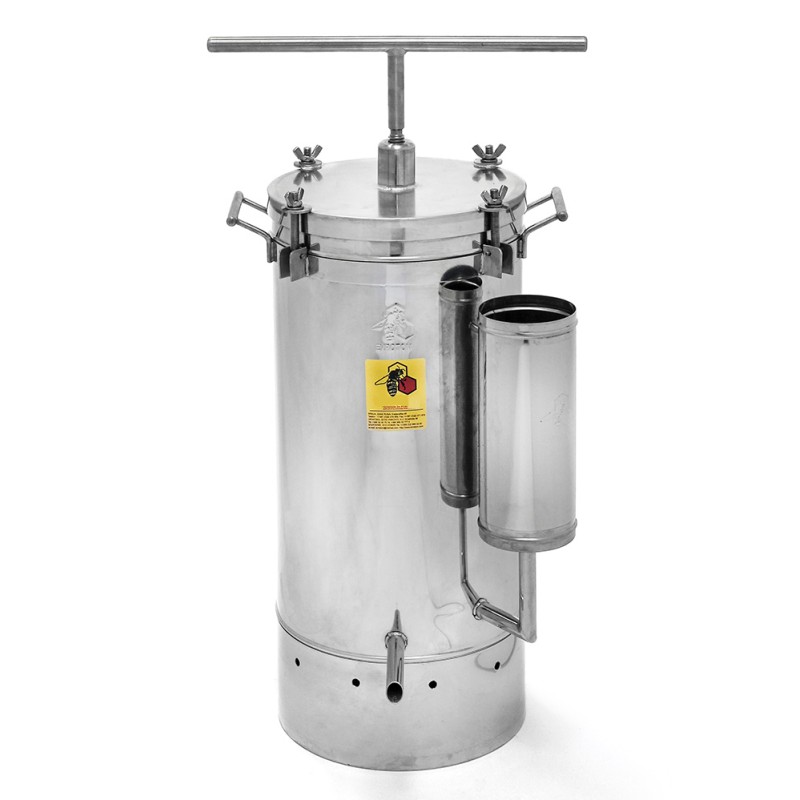 Steam wax melter with press, 3 kW electric and gas Bee Wax melters