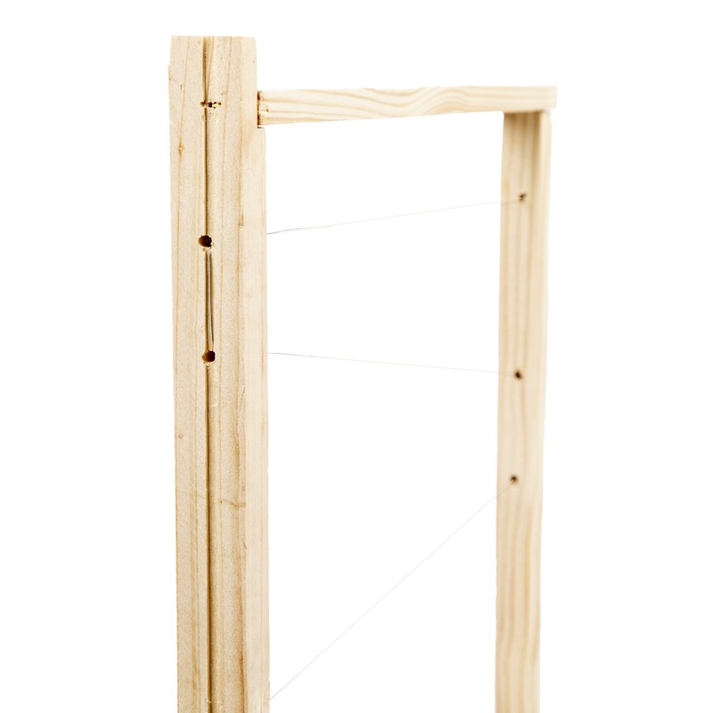 Cadre Corps Dadant Blatt droit avec fils verticaux Les Ruches Dadant