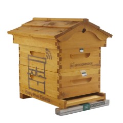Báscula de madera para colmenas BroodMinder-W Monitorización y seguridad