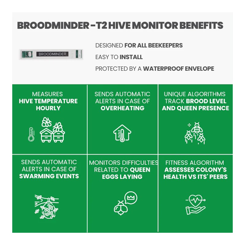 BroodMinder-T Brood Sensor Apiary monitoring and security