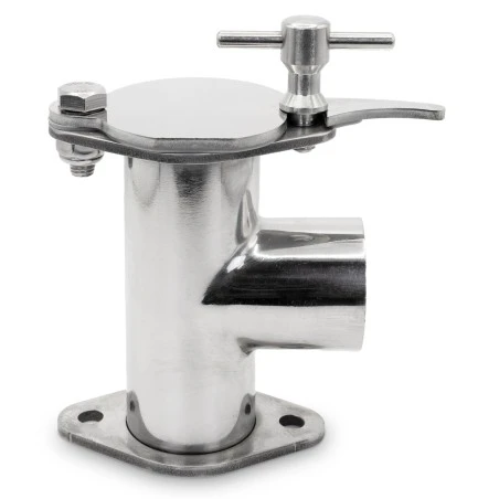 Cotovelo de tubo a 90° com torneira para envasadora FillOmat®