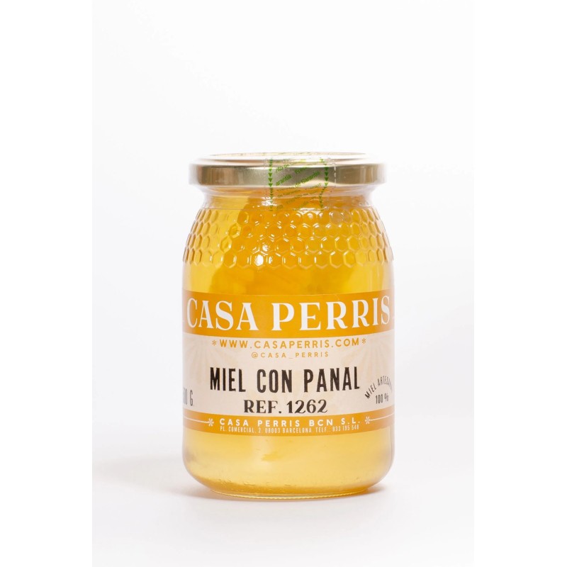Classic Honey Jar 0.5kg Comb-Lines - Pack of 25 units HONEY PACKAGING