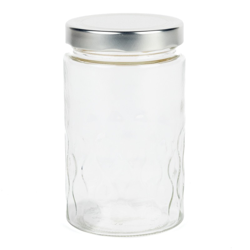 Pots à Miel En Verre 400 Ml Avec Cuillère - Lot De 2, Transparents, Couvercle Bois | Pour Miel, Confiture