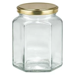 Vaso Esagonale in Vetro da 288 ml TO63 - Confezioni da 30 unità