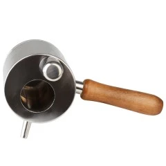 Cazoleta em aço inoxidável para derreter cera de abelha