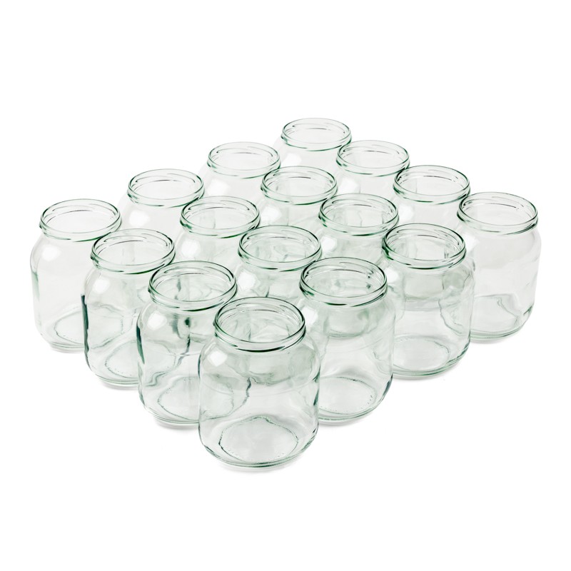 Pot en verre BOV 720 ml TO82 - Packs de 16 unités Pots en verre pour miel
