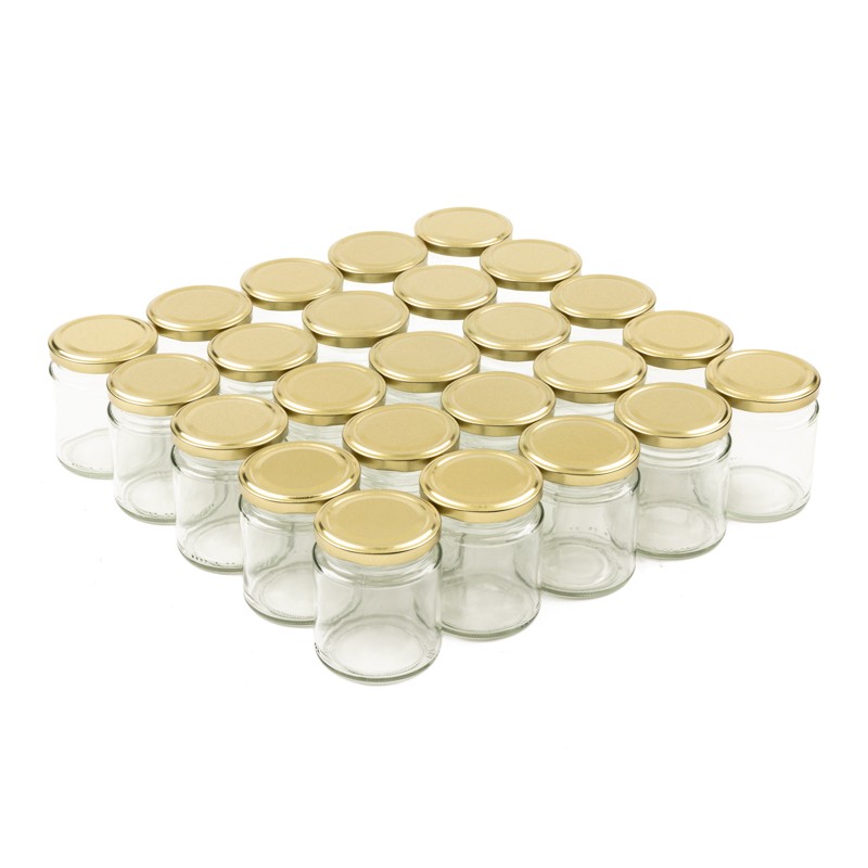 Rundglas B250 250 ml (350g honig) TO66 - Packs mit 25 Einheiten