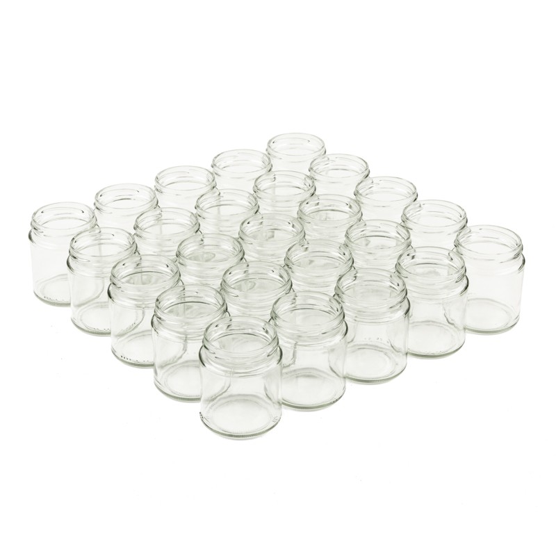 Rundglas B250 250 ml (350g honig) TO66 - Packs mit 25 Einheiten