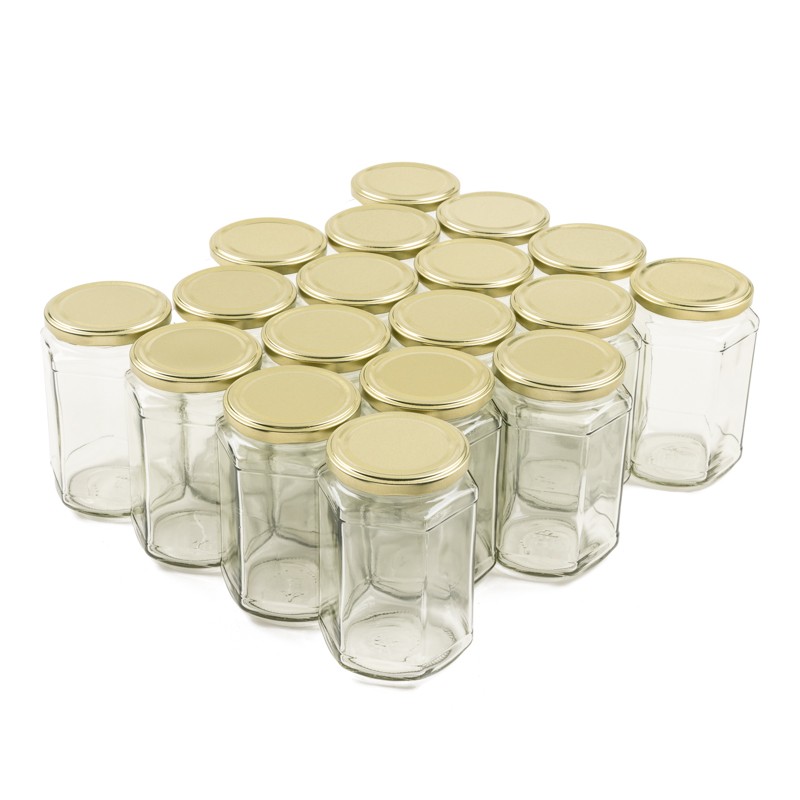 Tarro hexagonal 720ml TO82 - Pack 18 ud. ENVASES PARA MIEL