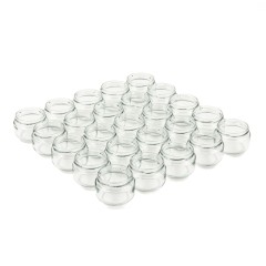 Vasetto di vetro per miele da 4 once (140 ml) TO66 - Confezioni da 25 u.
