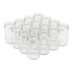 Honey Glass jar APIARI 1kg TO82 Deep - Pack 16 units Honey Crystal Jars