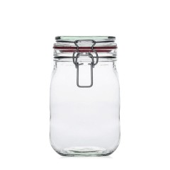 Glass Jar with Airtight Lid 1140 ml - Pack 16 un. HONEY PACKAGING