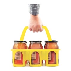 Cesta de transporte para 6 tarros de miel Embalajes