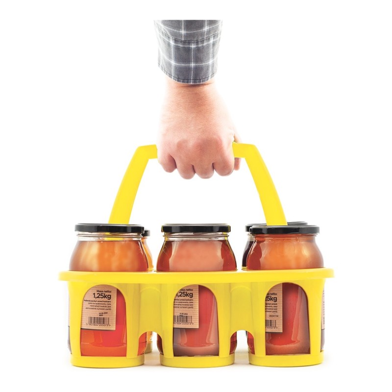 Transport basket for 6 honey jars Packaging