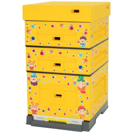 Colmena poliestireno Dadant Blatt LYSON pintada amarillo Colmenas Dadant Blatt