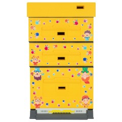 Colmena poliestireno Dadant Blatt LYSON pintada amarillo Colmenas Dadant Blatt
