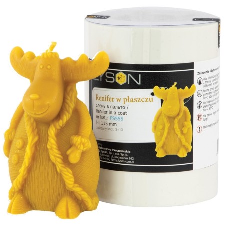 Reindeer with coat Candle moulds