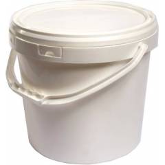 Cubo de plástico blanco 18 litros ENVASES