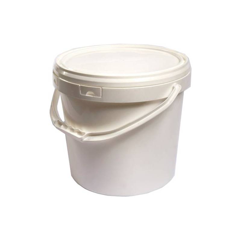 Cubo de plástico blanco 18 litros ENVASES