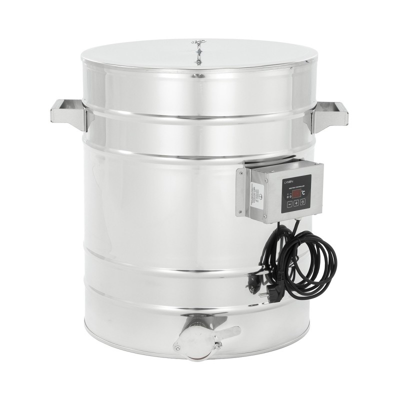Doppelwand-Abfüller 70 kg aus Edelstahl