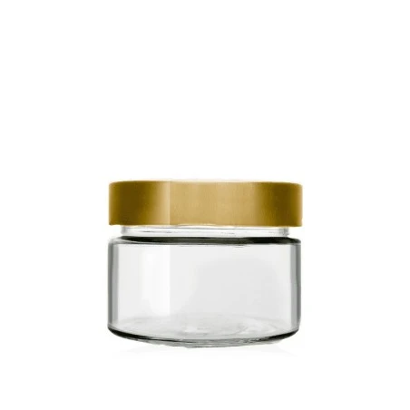 136 ml High Mouth Glass Jar DTO-66 - Pack 25 u. Honey Crystal Jars