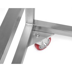 Stainless steel trolley for tanks or creaming machines Honey tanks