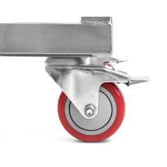 Stainless steel trolley for tanks or creaming machines Honey tanks