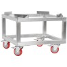 Carrello in acciaio inox per maturatori o decantatori