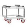 Stainless steel trolley for tanks or creaming machines Honey tanks