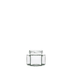Pot en verre hexagonal 106 ml TO53 Pots en verre pour miel