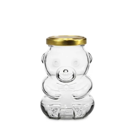 Bocal en verre Ours 285 ml DTO-58 - Pack 20 u. Pots en verre pour miel