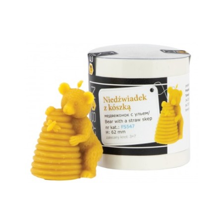 Candle Molds – Bear with Beehive Candle moulds