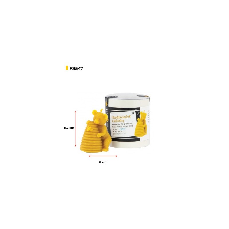 Candle Molds – Bear with Beehive Candle moulds