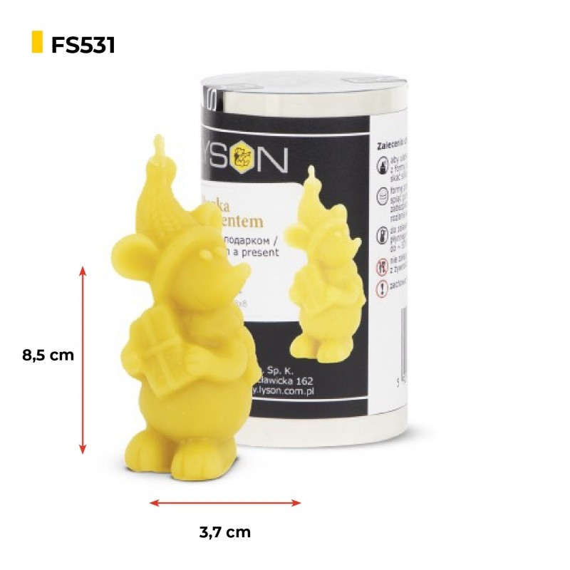 Stampi in silicone – Topolino con regalo