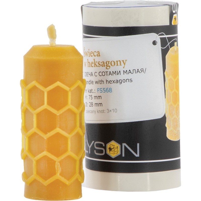 Candle mold - Candle with hexagons