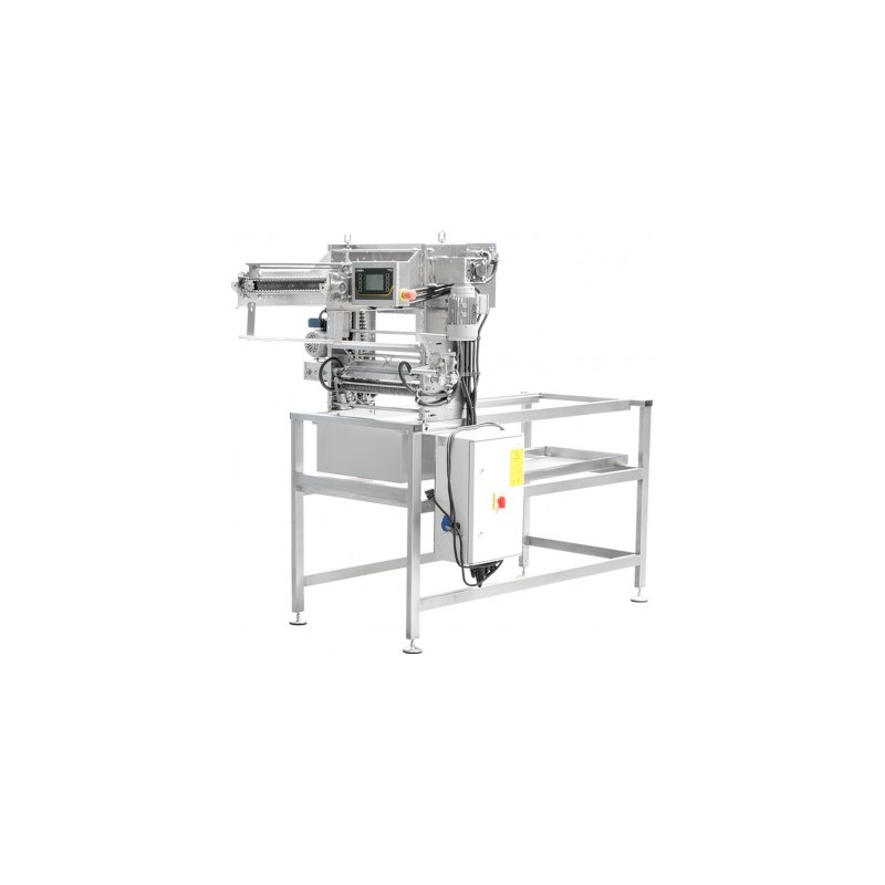 Automatische Entdeckelungsmaschine mit Zuführung und beheizten Messern PREMIUM-LINIE (400V) Automatische Entdeckelungsmaschine mit Zuführung und beheizten Messern PREMIUM-LINIE (400V)
