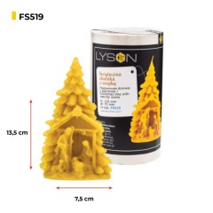 Candle mold - Christmas tree with niche