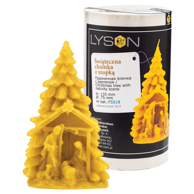 Candle mold - Christmas tree with niche
