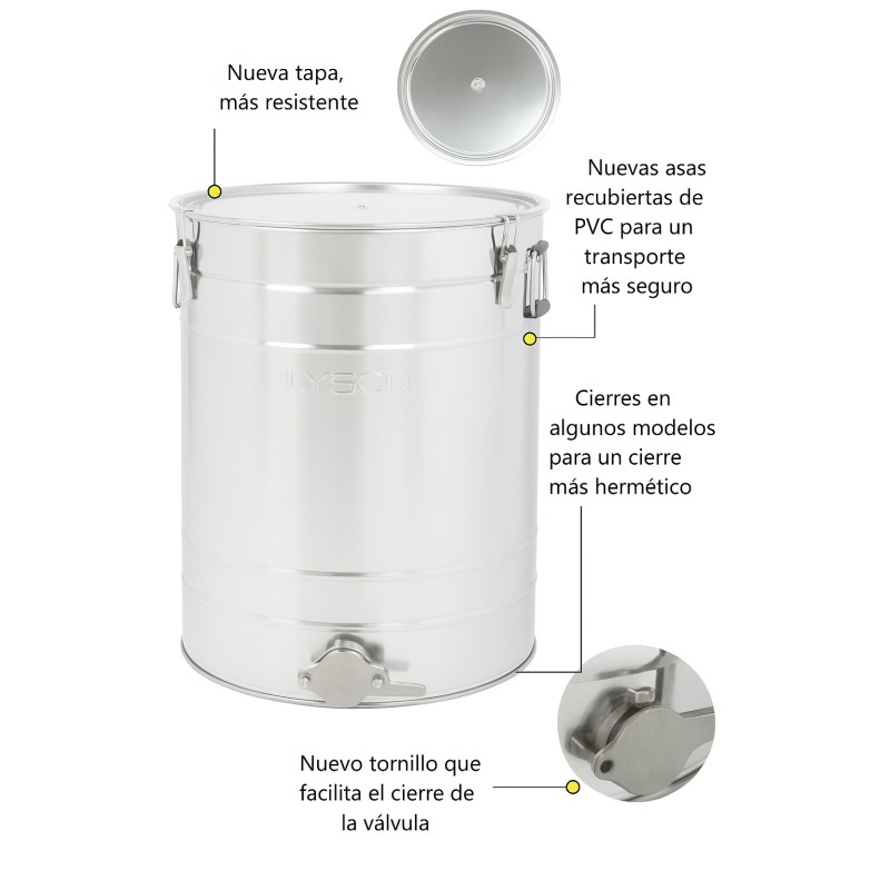 LYSON Honey Settling Tank 280 kg Premium Honey tanks