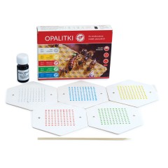 Kit fluorescente para marcação de rainhas – Opalitki numerados (1–100)