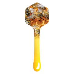 Lacre adesivo – “Favo com abelhas e gota de mel” (Pack com 100 unid.)