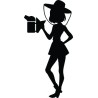 Black Beekeeper Woman Sticker Bee signs