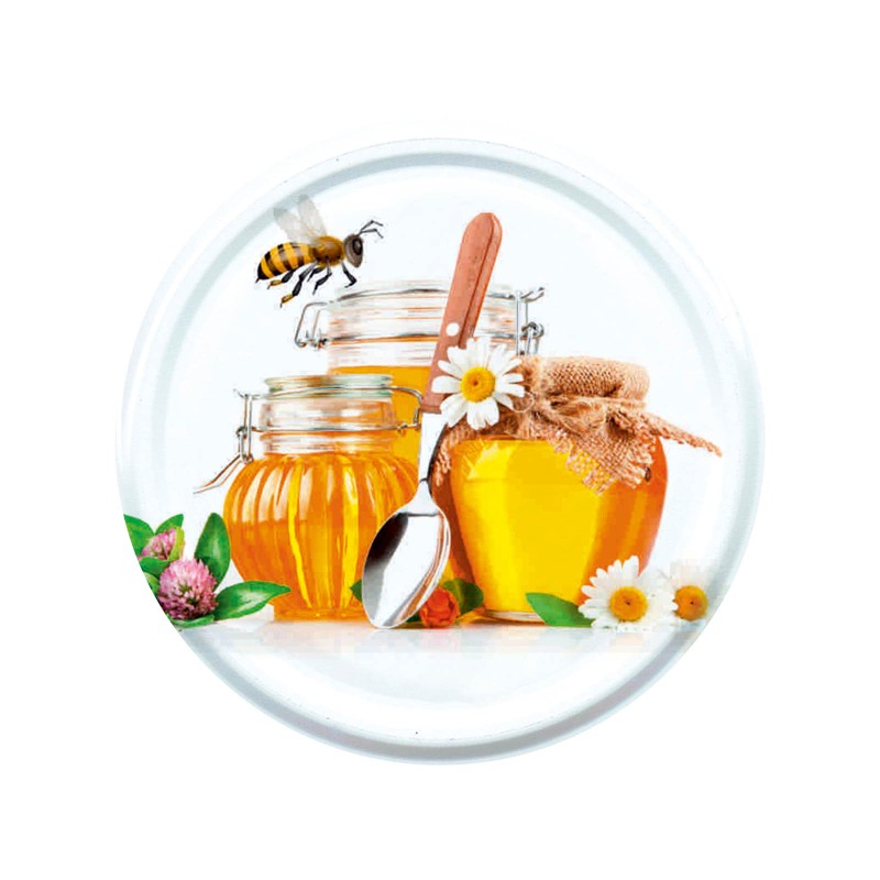 Tapa TO82 “Botes de miel con cuchara” – Pasteurizable Tapas y cierres Tapa TO82 “Botes de miel con cuchara” – Pasteurizable Tapas y cierres
