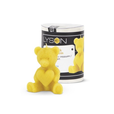 Molde para velas - Oso con corazón Moldes para velas