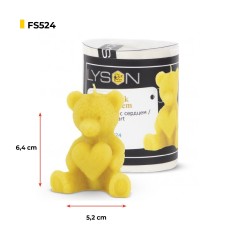 Stampo per candele - Orsetto con cuore