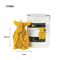Molde para velas - Reno con abrigo Moldes para velas